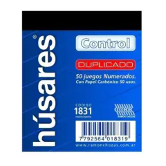 HUSARES TALONARIO CONTROL DUPLICADO 1831 ( 9905 )