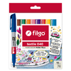 FILGO MARCADOR TEXTIL 040 X 10 COLORES ( 331510 )