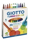 GIOTTO MARCADORES ESCOLARES TURBO COLOR FINOS X 20 COLORES ( 27263 )