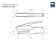 MIT ABROCHADORA 21/6 PINZA PINTADA ( 941 ) - comprar online