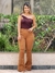 Calça Flare Sarja Caramelo - comprar online