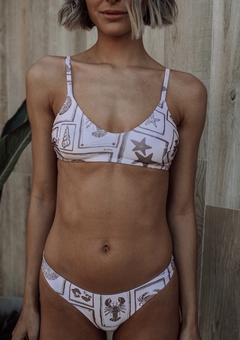Conjunto Ela beige - top - tienda online