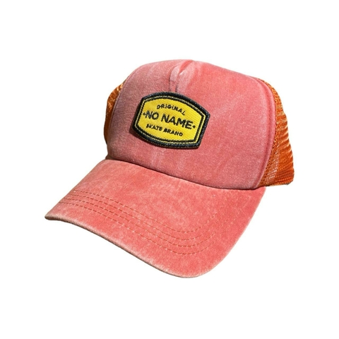 Gorra No Name Trucker Regulable Parche Bordado Original Brand Amarillo Naranja