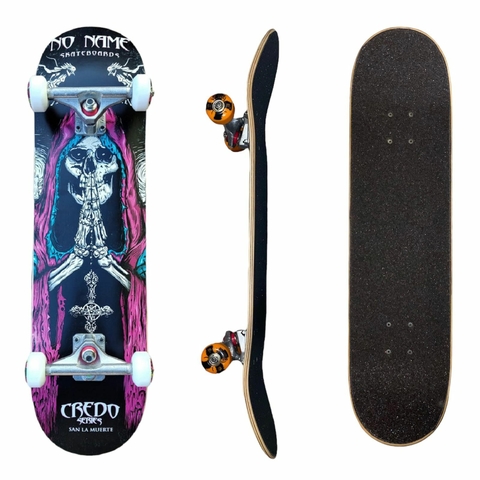 Skate Completo No Name Profesional Impresión San la Muerte Northeast Maple