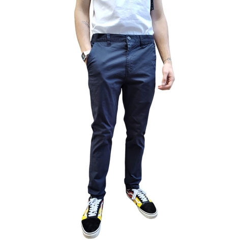 Pantalon No Name Gabardina Elastizada Chinos Azul oscuro