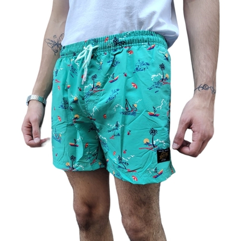 Malla Traje De Baño Microfibra No Name Playa Turquesa