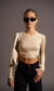 Remera Morley M/L frunce lateral - tienda online