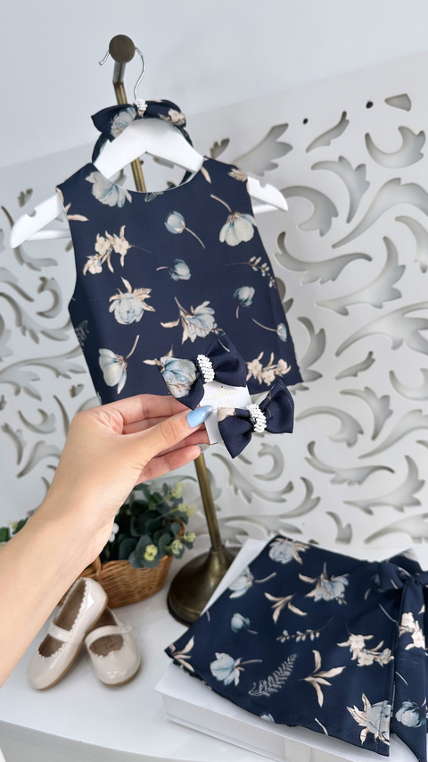 Hebillas Florecer Azul