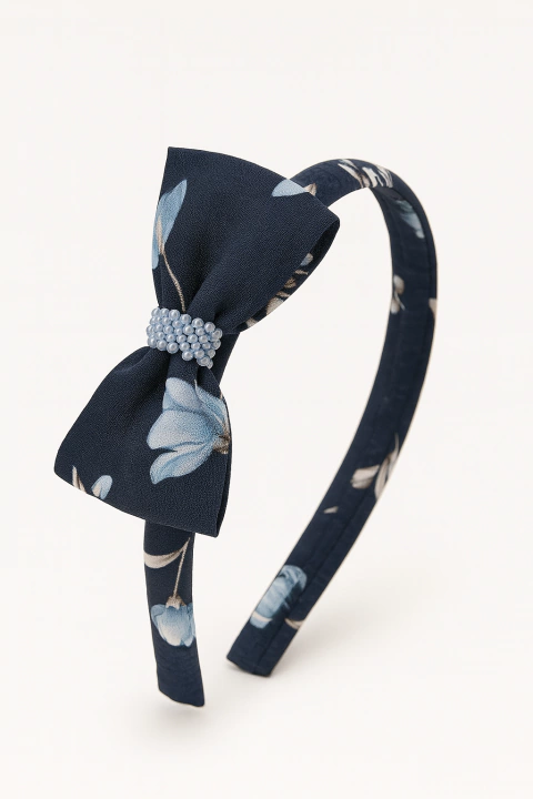 Vincha Halter Florecer Azul - comprar online