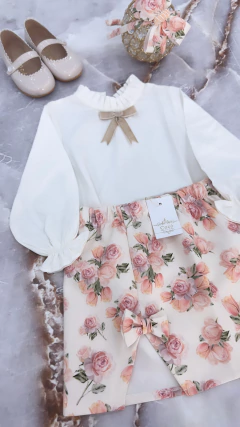 Pollera Tulipanes Peach - comprar online