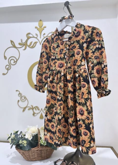 Vestido Girasoles c/lazo