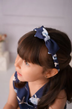 Vincha Florecer azul (conj. chaleco y short) na internet