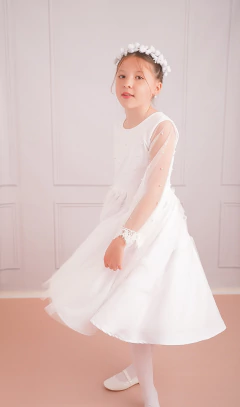 Diseño Perla Comunion m/l-m/c - Vestido Soñado A PEDIDO - tienda online