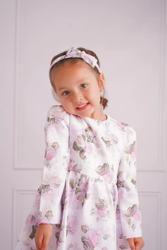 Vestido Globo Rosedal Blanco na internet