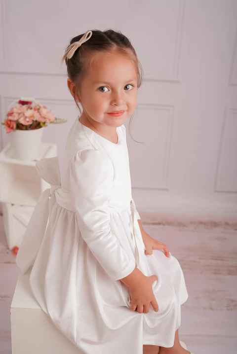 Vestido Velvet Blanco