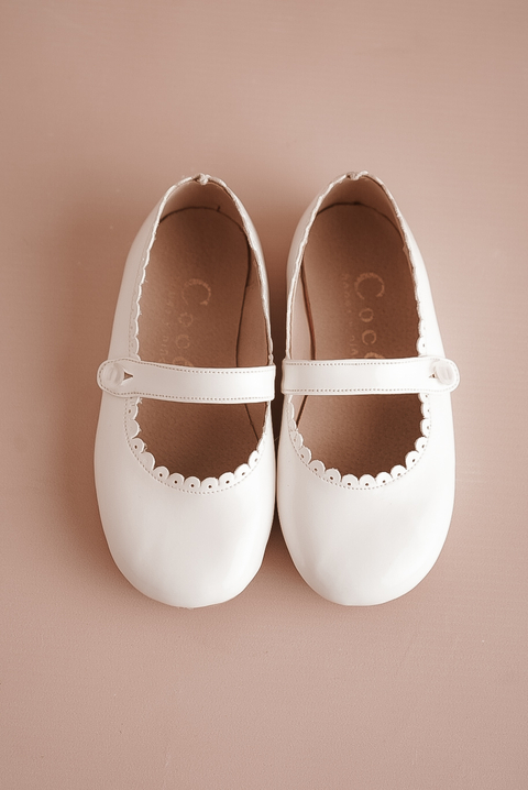 Ballerina Cocó con Botón de Nacar Blanco - buy online