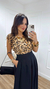 Blusa Babados Animal Print - comprar online