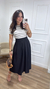 Baby Look Canelada Off White - Fernanda Carlos