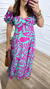 Vestido Marrocos Verde/Pink - comprar online