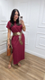 Vestido Malha Liso Marsala - loja online
