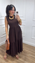 Vestido Mariah Marrom Escuro - loja online