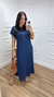 Vestido Malha Liso Azul Marinho - comprar online