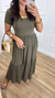 Vestido Zara Verde Militar