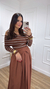 Blusa Mica Listras Marrom - comprar online