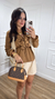 Bata Boho Caqui - Fernanda Carlos