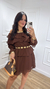 Vestido Marcela Marrom na internet