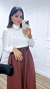 Blusa tricot Londres Off White - loja online