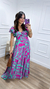 Vestido Marrocos Verde/Pink