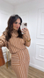 Conjunto Barcelona Listras Caqui - comprar online