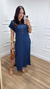 Vestido Malha Liso Azul Marinho - loja online