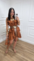 Conjunto Boho Babados Marrom - Fernanda Carlos