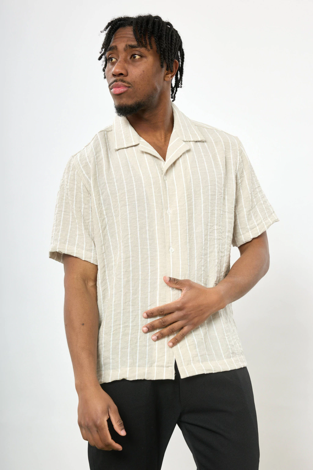 Camisa Rayas Finas de Lino