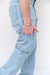 Jean mom cargo rigido mod 08 - Baron Blonde