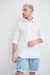 Camisa lisa poplin elastizada
