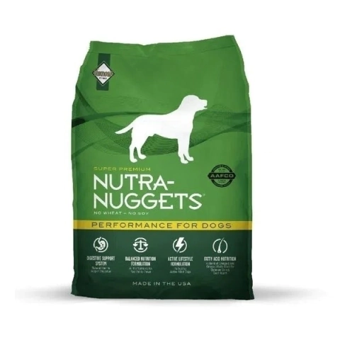 Comida para Perro Nutra Nuggets Adulto Perfomance Pollo 3 Kgs