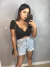 Cropped bruna - manga princesa preto on internet