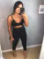Top cropped luxo rendado preto