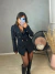 Meia calça brilhosa arrastão - preto - comprar online