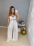 Calça pantalona - viscolinho off white