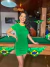 Vestido canelado com gola - brasil verde - loja online