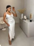 Imagem do Vestido midi no cetim - branco