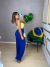 Calça pantalona cós alto - azul - comprar online