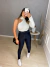 Calça prada original modeladora com cinto - preto on internet