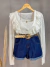 Casaquinho tricot com regata - branco