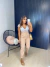 Calça alfaiataria inspiração zara - bege on internet