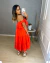Vestido midi ciganinha- vermelho - buy online